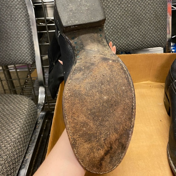 Custom European elk men cowboy boots size 9 - Picture 2 of 4